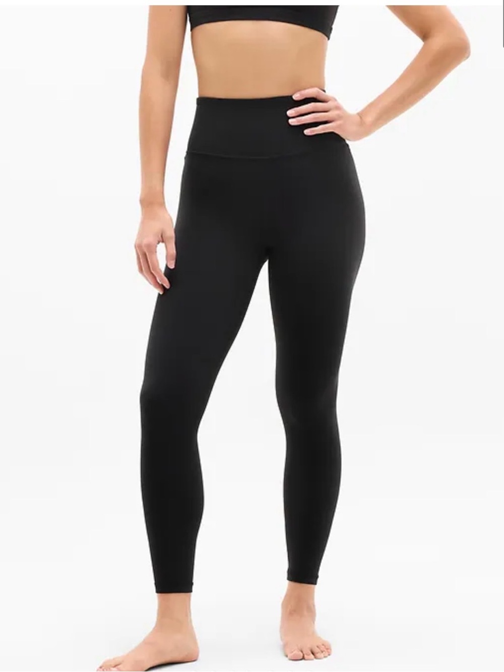 EUC Athleta Black Ultra High Rise Elation 7/8 Legging—XL